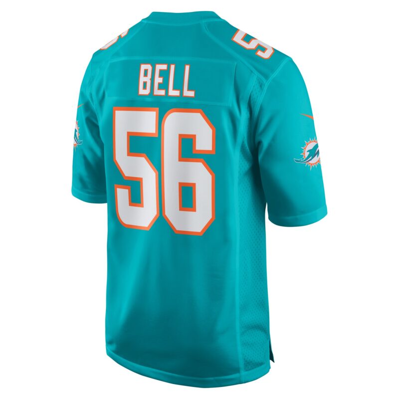 Quinton Bell Miami Dolphins Game Jersey - Aqua - Image 3