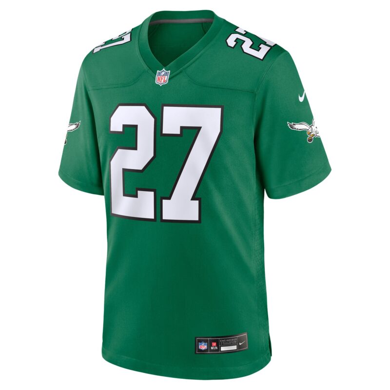Quinyon Mitchell Philadelphia Eagles Alternate Game Jersey - Kelly Green - Image 2