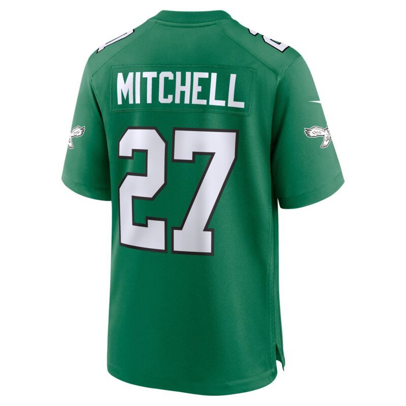 Quinyon Mitchell Philadelphia Eagles Alternate Game Jersey - Kelly Green - Image 3