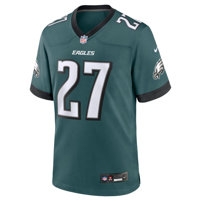 Quinyon Mitchell Philadelphia Eagles Player Game Jersey - Midnight Green - Image 2