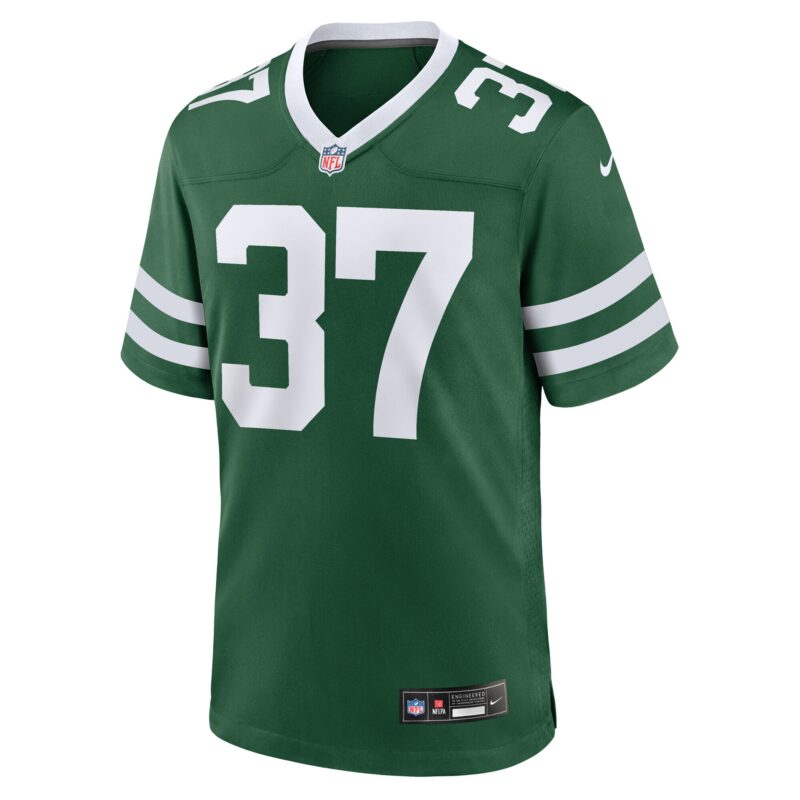 Qwan'tez Stiggers New York Jets Team Game Jersey - Legacy Green - Image 2