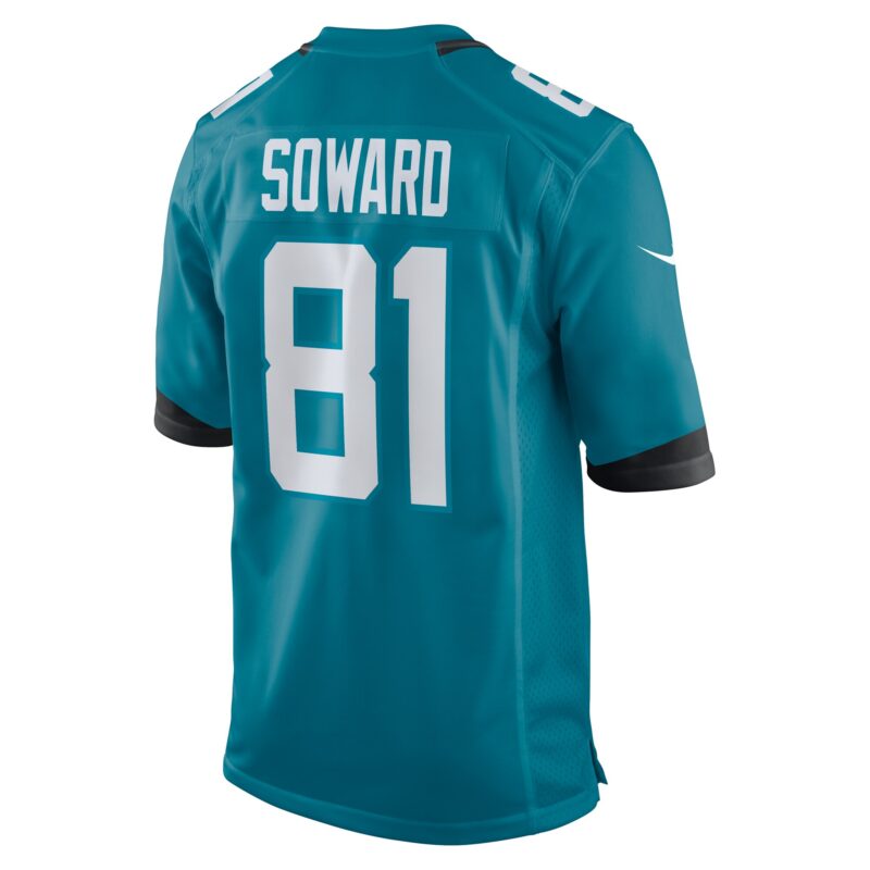 R. Jay Soward Jacksonville Jaguars Retired Player Team Game Jersey - Teal - Image 3