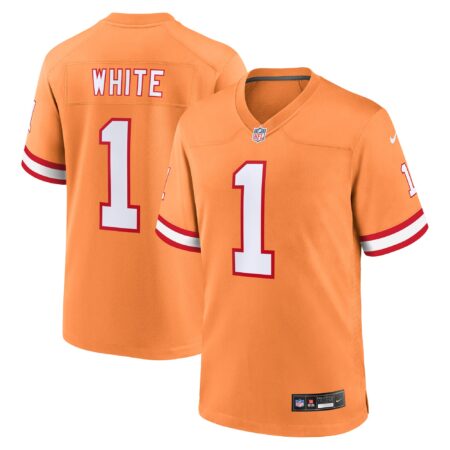 Rachaad White Tampa Bay Buccaneers Throwback Game Jersey - Orange