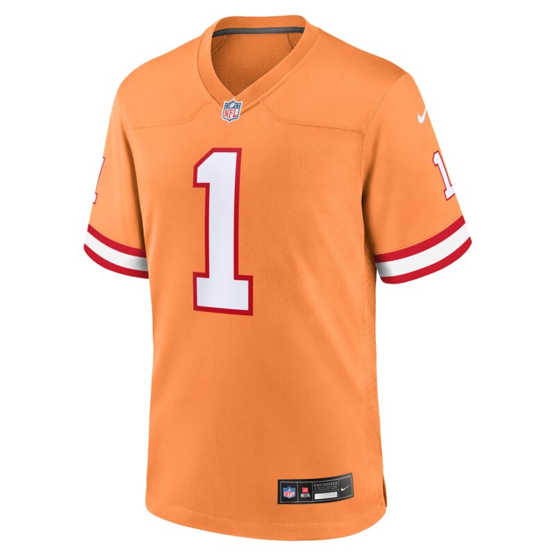 Rachaad White Tampa Bay Buccaneers Throwback Game Jersey - Orange - Image 2
