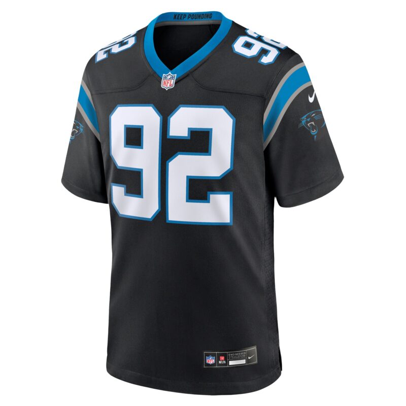 Raequan Williams Carolina Panthers Team Game Jersey - Black - Image 2