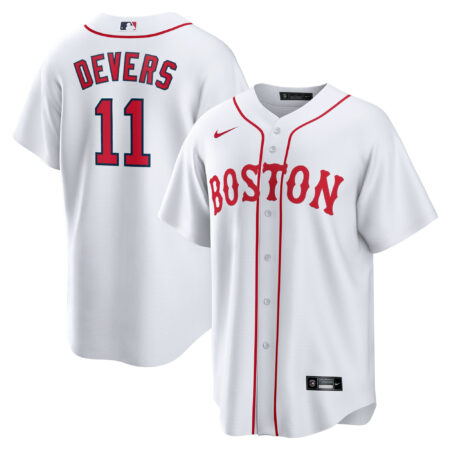 Rafael Devers Boston Red Sox 2021 Patriots' Day Official Player Jersey - White
