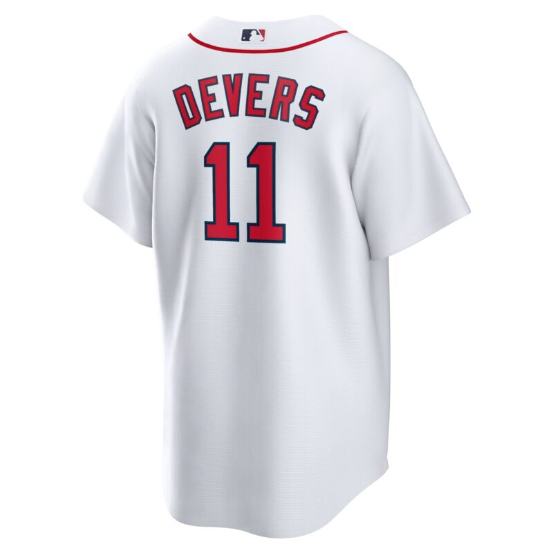 Rafael Devers Boston Red Sox 2021 Patriots' Day Official Player Jersey - White - Image 3