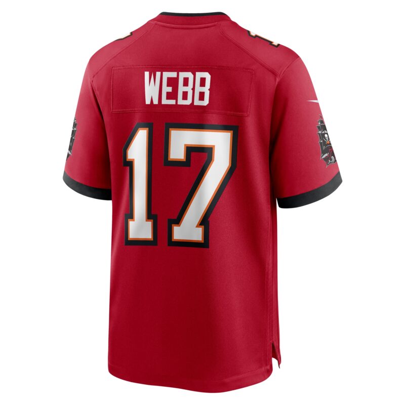 Raleigh Webb Tampa Bay Buccaneers Game Jersey - Red - Image 3