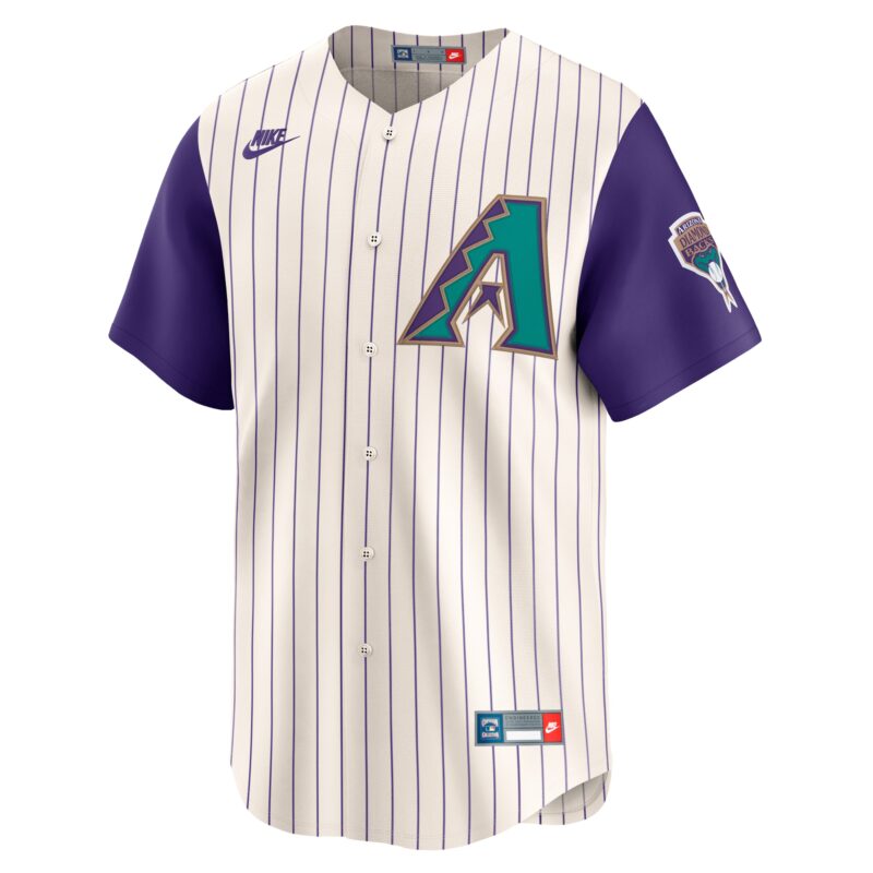 Randy Johnson Arizona Diamondbacks Throwback Cooperstown Collection Limited Jersey - Cream - Image 2