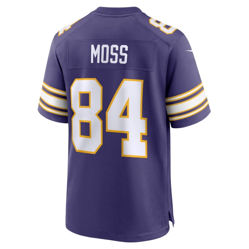 Randy Moss Minnesota Vikings Classic Retired Player Game Jersey - Purple - Image 3