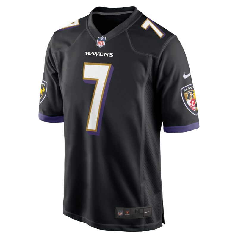 Rashod Bateman Baltimore Ravens Game Player Jersey - Black - Image 2