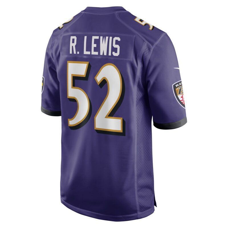 Ray Lewis Baltimore Ravens Retired Player Jersey - Purple - Image 3