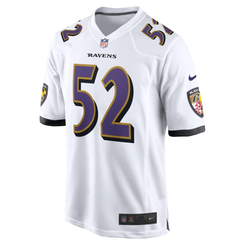 Ray Lewis Baltimore Ravens Retired Player Game Jersey - White - Image 2
