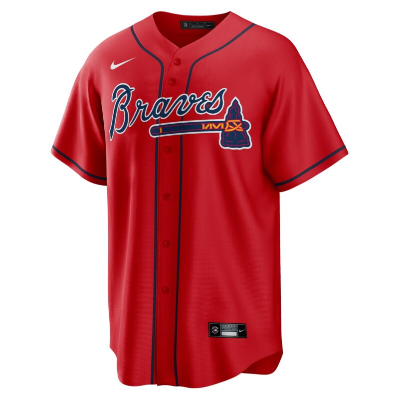 Atlanta Braves Alternate Team Jersey - Red - Image 2