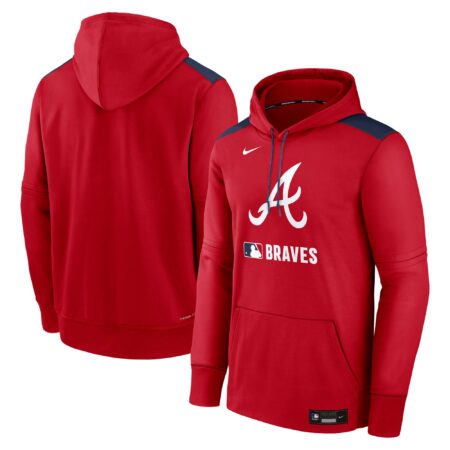 Atlanta Braves Collection Performance Pullover Hoodie - Red