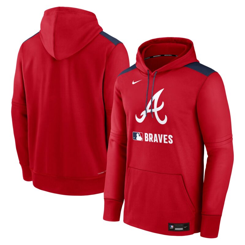 Atlanta Braves Collection Performance Pullover Hoodie - Red