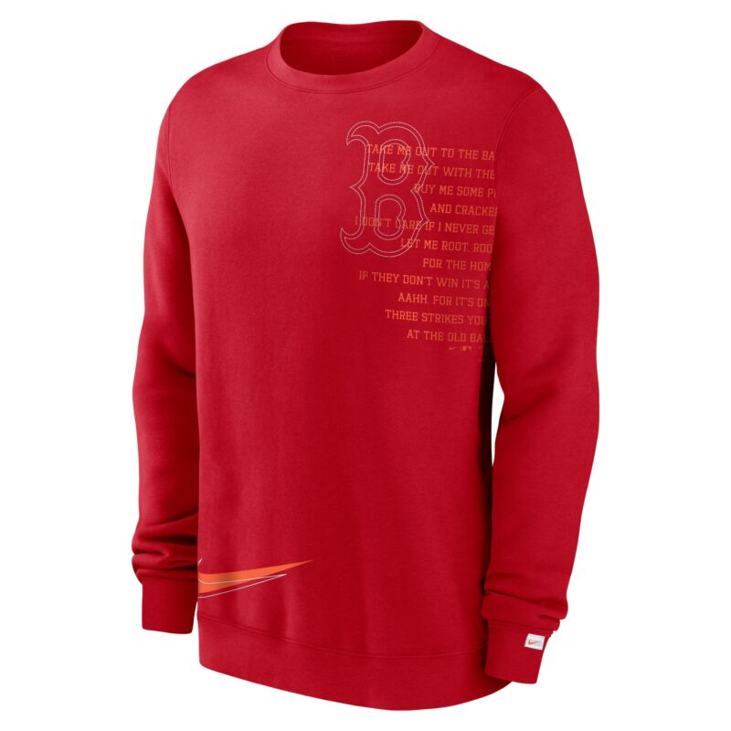 Boston Red Sox Statement Ball Game Fleece Pullover Sweatshirt - Red - Image 2