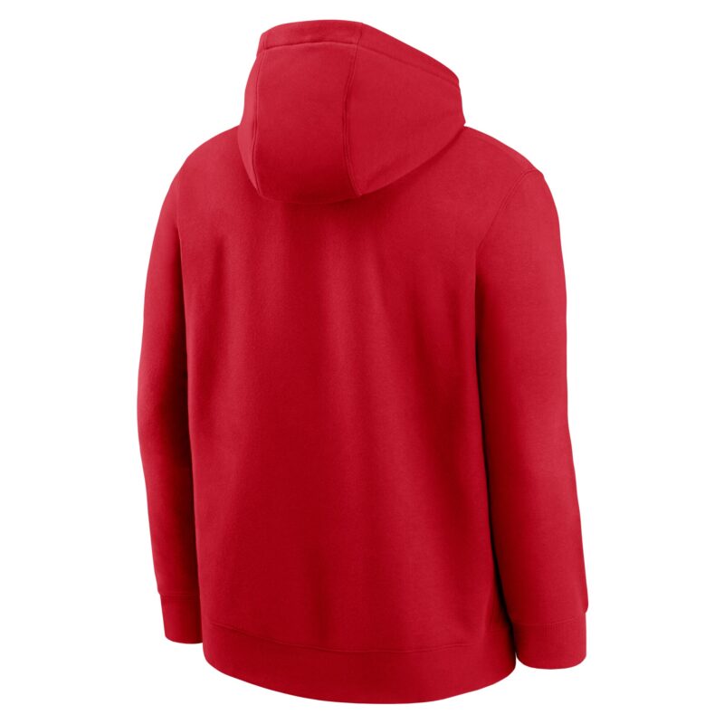 Cincinnati Reds Cooperstown Collection Logo Club Pullover Hoodie - Red - Image 3