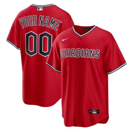 Cleveland Guardians Alternate Custom 2.0 Jersey - Red
