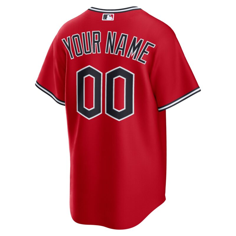 Cleveland Guardians Alternate Custom 2.0 Jersey - Red - Image 3
