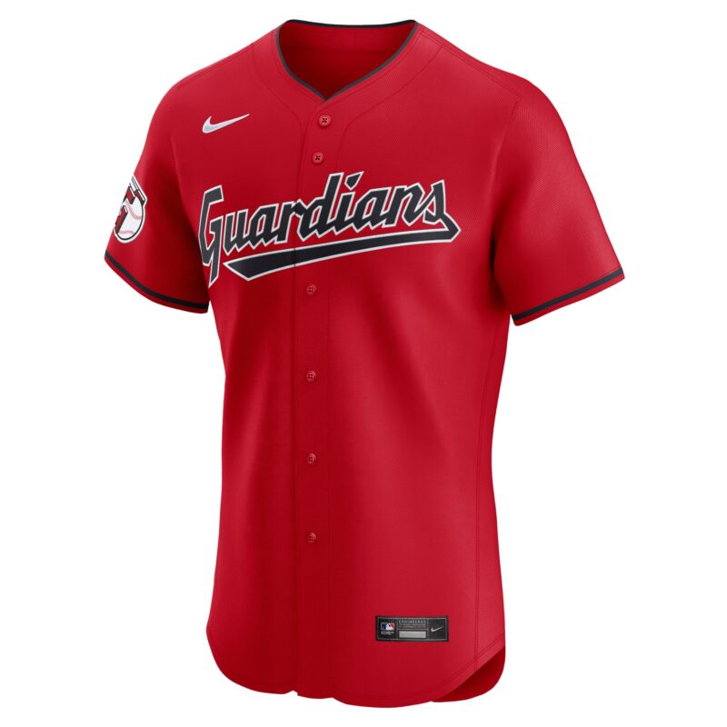 Cleveland Guardians Alternate Vapor Premier Elite Patch Jersey - Red - Image 2