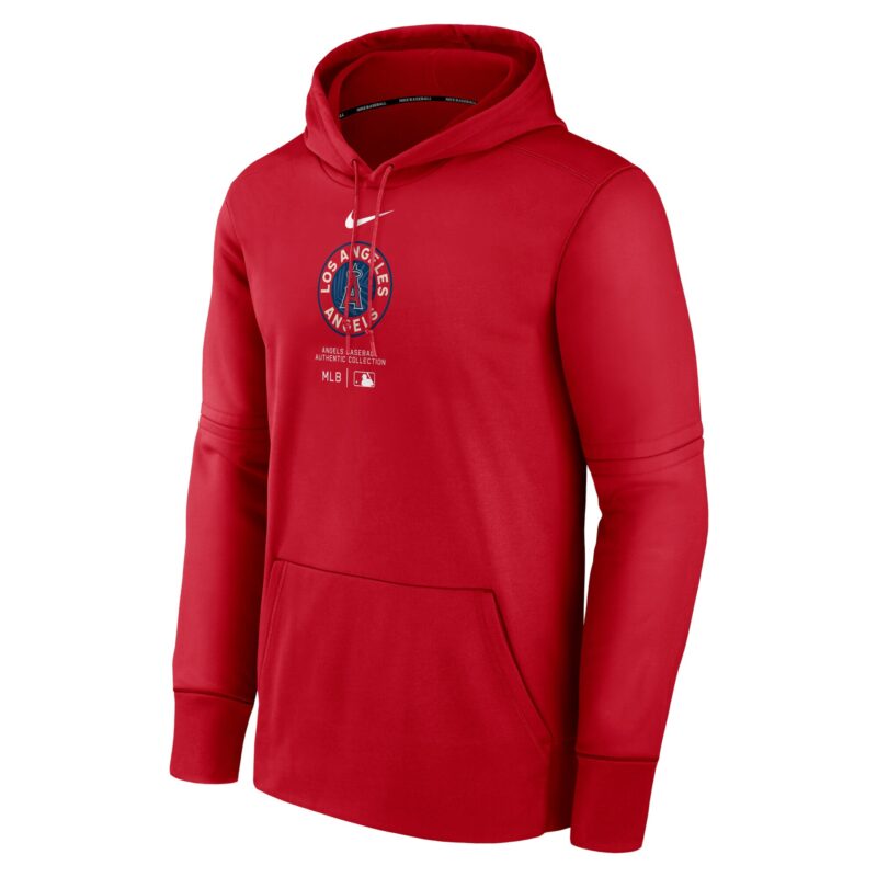 Los Angeles Angels Collection City Connect Practice Performance Pullover Hoodie - Red - Image 2