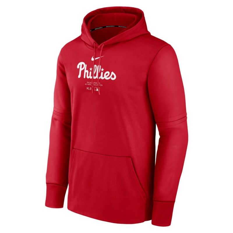 Philadelphia Phillies Collection Practice Performance Pullover Hoodie - Red - Image 2