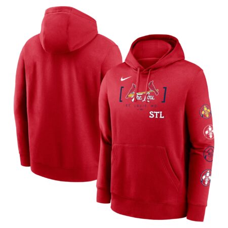 St. Louis Cardinals 2024 City Connect Club Fleece Pullover Hoodie - Red