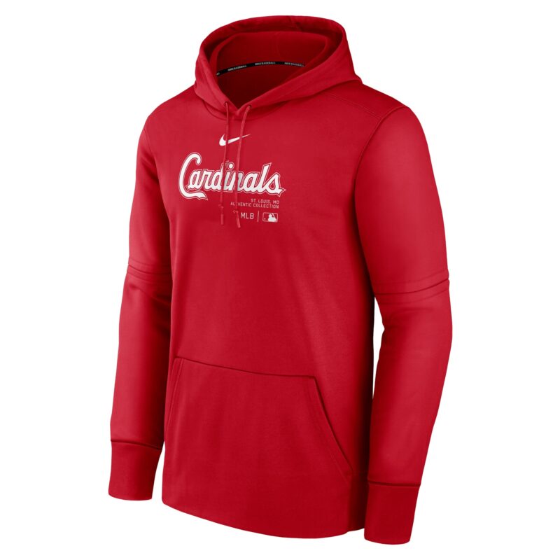St. Louis Cardinals Collection Practice Performance Pullover Hoodie - Red - Image 2