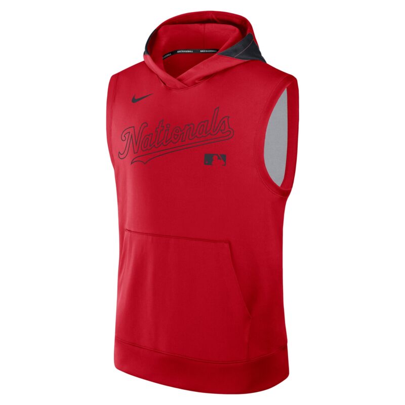 Washington Nationals Collection Performance Sleeveless Pullover Hoodie - Red - Image 2