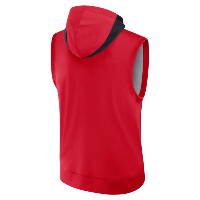 Washington Nationals Collection Performance Sleeveless Pullover Hoodie - Red - Image 3