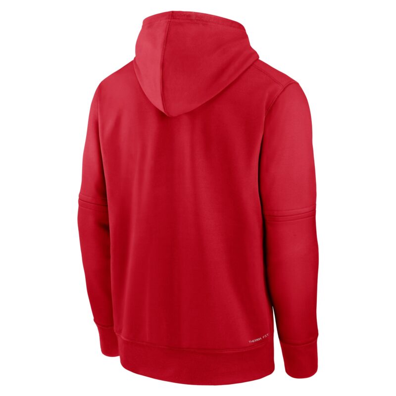 Washington Nationals Collection Practice Performance Pullover Hoodie - Red - Image 3