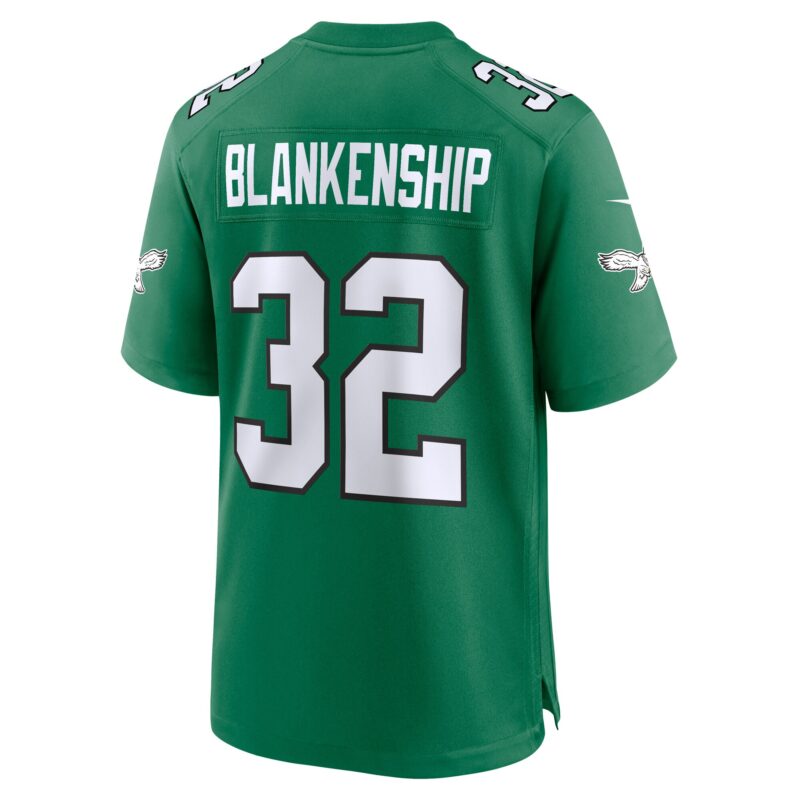 Reed Blankenship Philadelphia Eagles Alternate Game Jersey - Kelly Green - Image 3