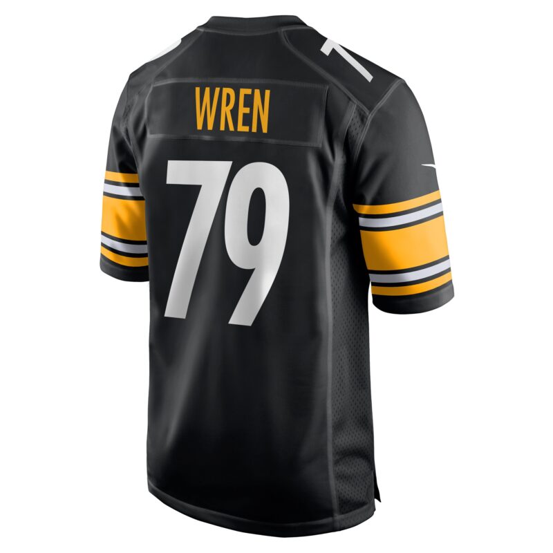 Renell Wren Pittsburgh Steelers Game Jersey - Black - Image 3