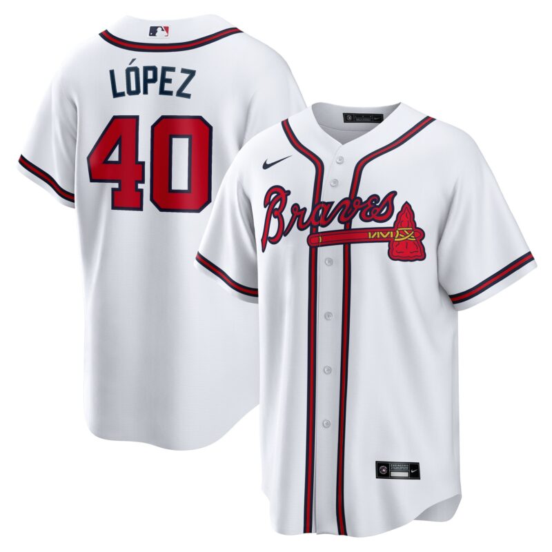 Reynaldo Lopez Atlanta Braves Home Jersey - White