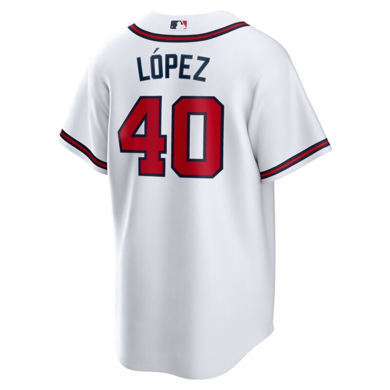 Reynaldo Lopez Atlanta Braves Home Jersey - White - Image 3