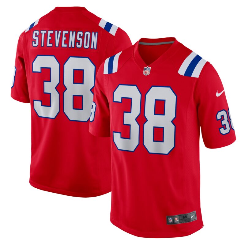 Rhamondre Stevenson New England Patriots Alternate Game Player Jersey - Red
