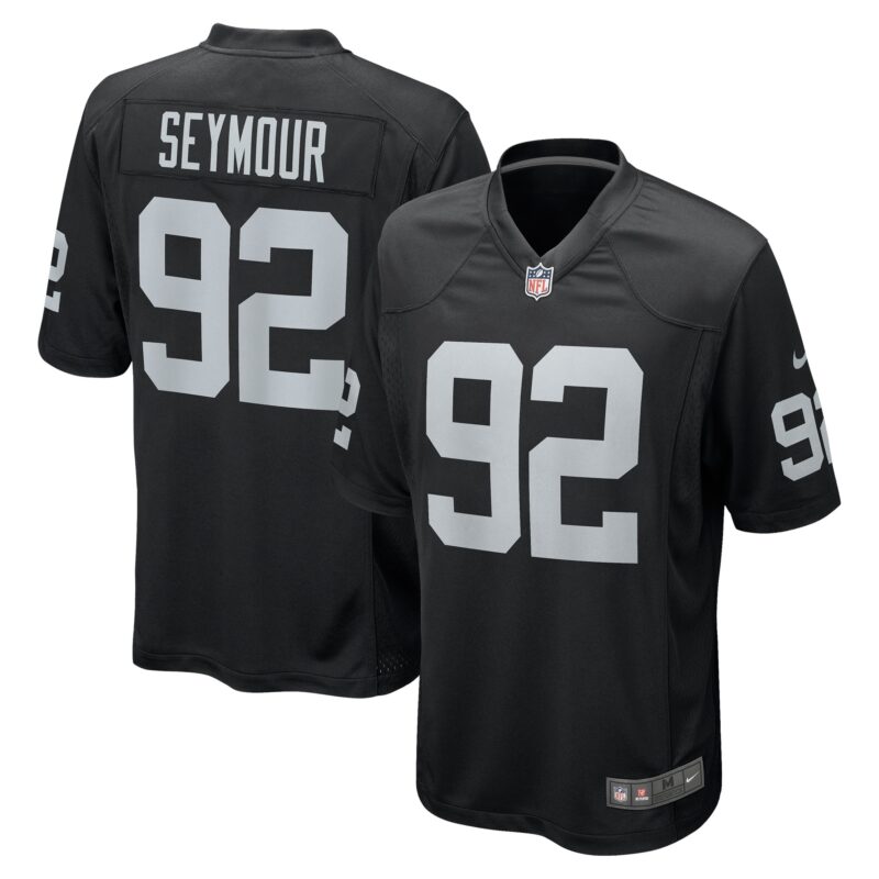 Richard Seymour Las Vegas Raiders Retired Player Game Jersey - Black