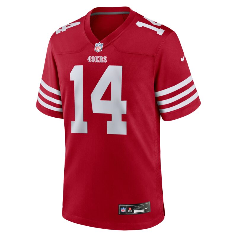 Ricky Pearsall San Francisco 49ers Player Game Jersey - Scarlet - Image 2