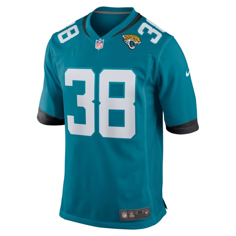 Riley Patterson Jacksonville Jaguars Team Game Jersey - Teal - Image 2