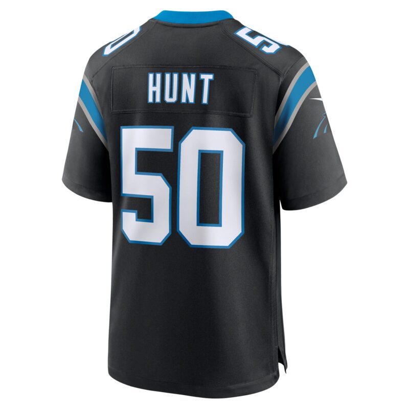Robert Hunt Carolina Panthers Game Jersey - Black - Image 3