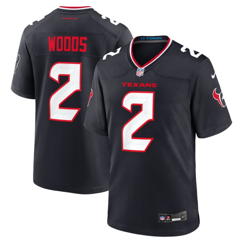 Robert Woods Houston Texans Team Game Jersey - Navy