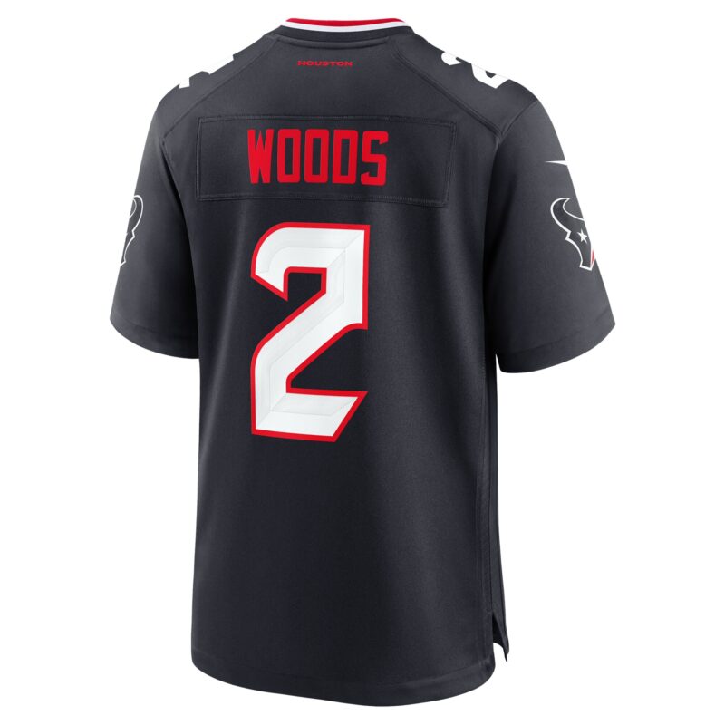 Robert Woods Houston Texans Team Game Jersey - Navy - Image 3