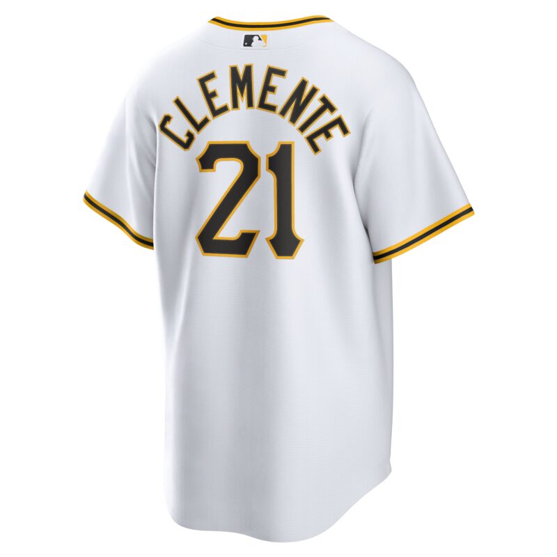 Roberto Clemente Pittsburgh Pirates Home Player Name Jersey - White - Image 3
