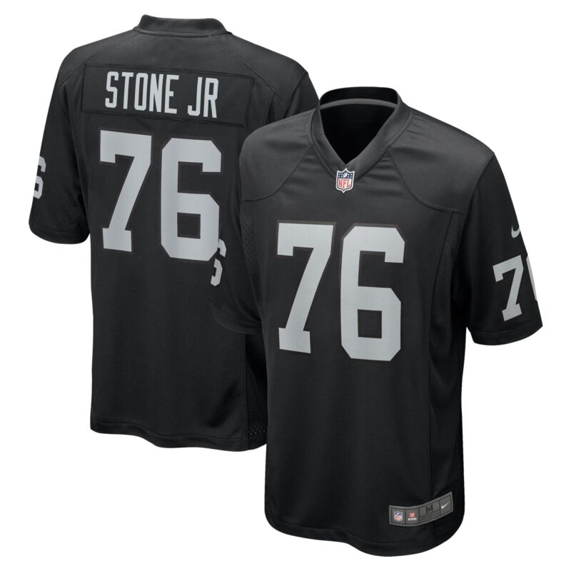Ron Stone Jr. Las Vegas Raiders Team Game Jersey - Black