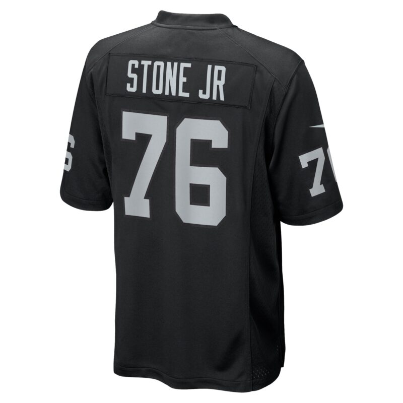 Ron Stone Jr. Las Vegas Raiders Team Game Jersey - Black - Image 3