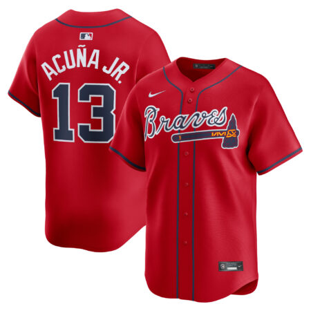 Ronald Acuña Jr. Atlanta Braves Alternate Limited Player Jersey – Red