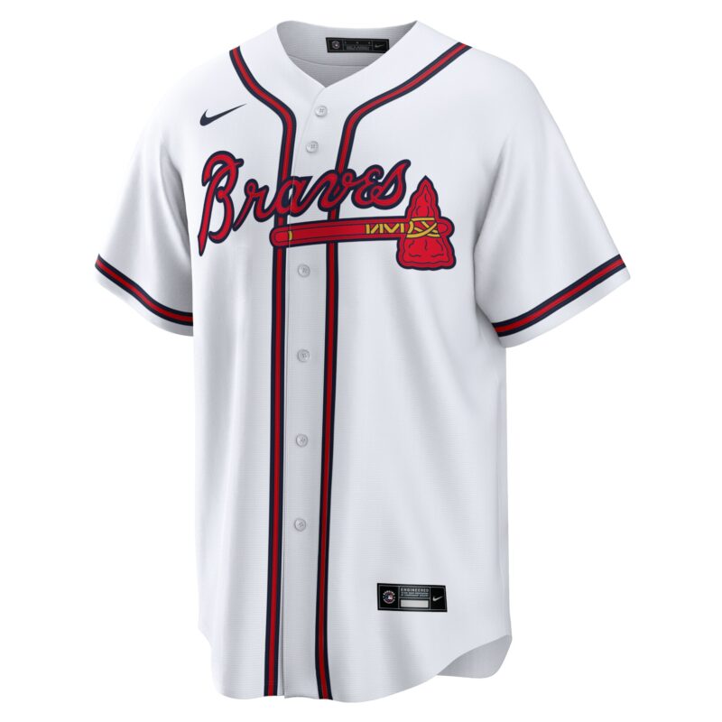 Ronald Acuna Jr. Atlanta Braves Home Player Name Jersey - White - Image 2
