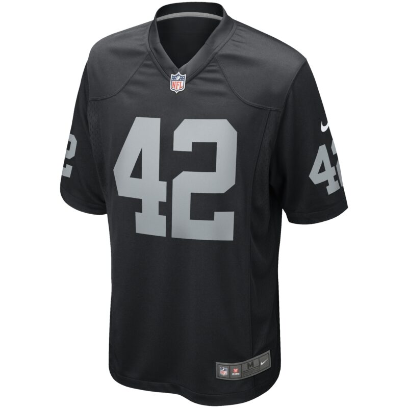 Ronnie Lott Las Vegas Raiders Game Retired Player Jersey - Black - Image 2