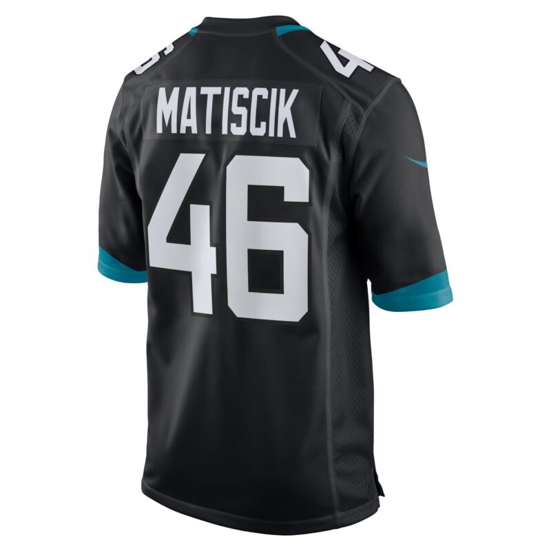 Ross Matiscik Jacksonville Jaguars Game Jersey - Black - Image 3